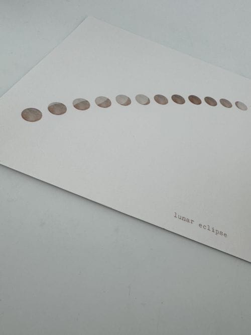 Affiche Lunar eclipse - Anna Cosma - éclipse de lune