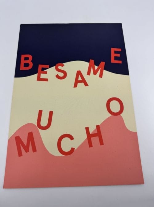 Affiche Besame Mucho - Mathilde Cabanas