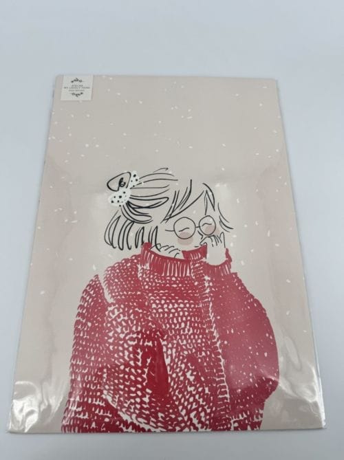 Affiche Atelier My Lovely Thing - Petite fille au pull rouge