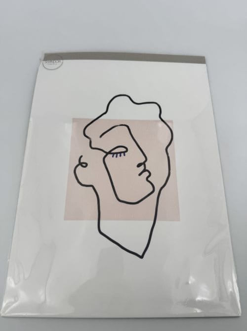 Affiche Shandor - visage sur fond rose