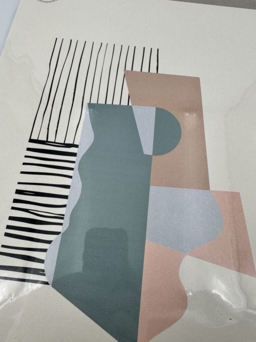 Affiche Shandor - Cubisme Rayures noires