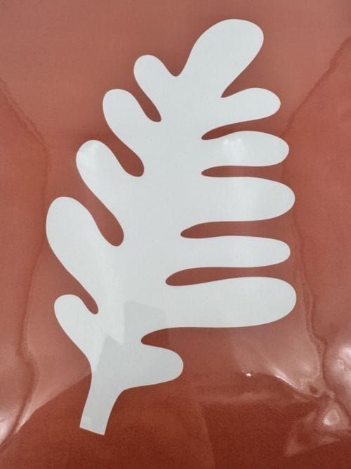 Affiche Shandor - feuille sur fond marron