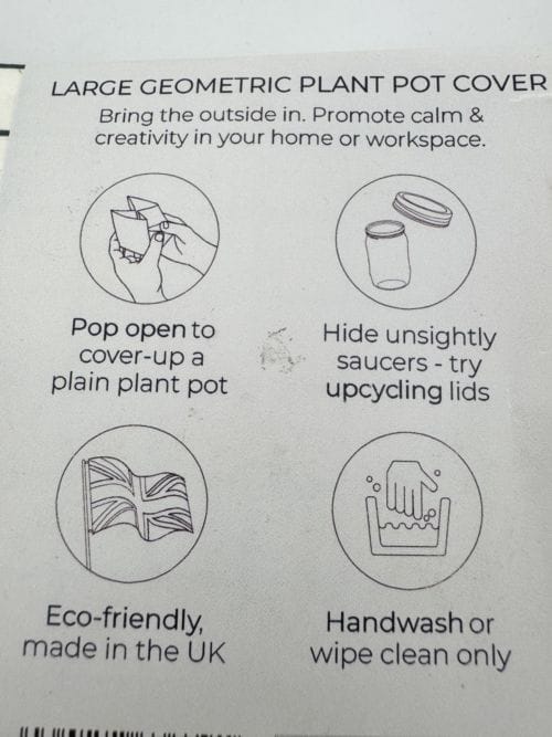 Cache pot jaune - Block goemetric Plant Pot Cover