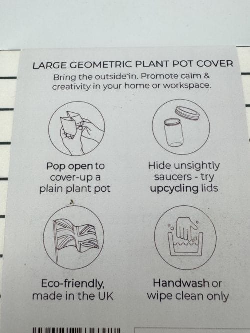 Cache pot jaune - Block goemetric Plant Pot Cover