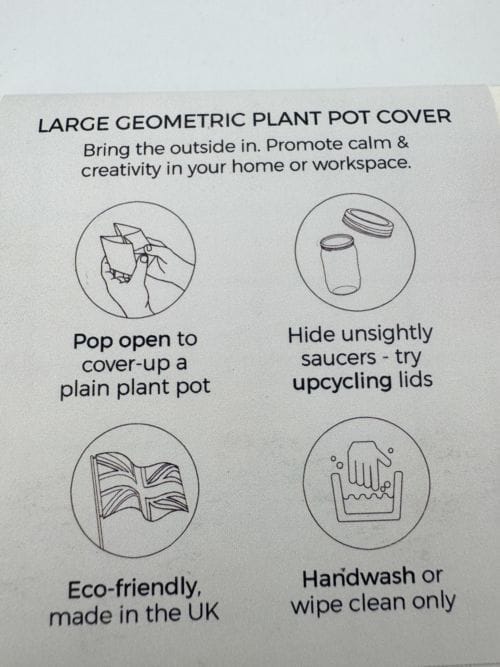 Cache pot rouge - Block goemetric Plant Pot Cover