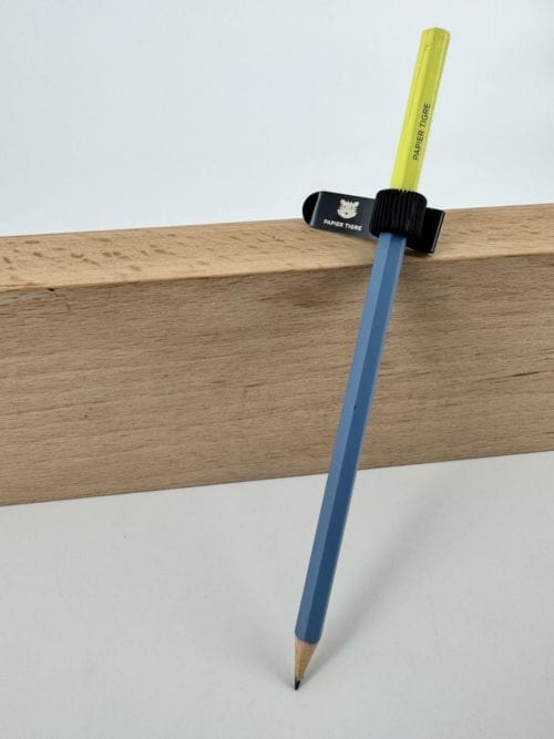 Pince porte crayon Papier Tigre noire