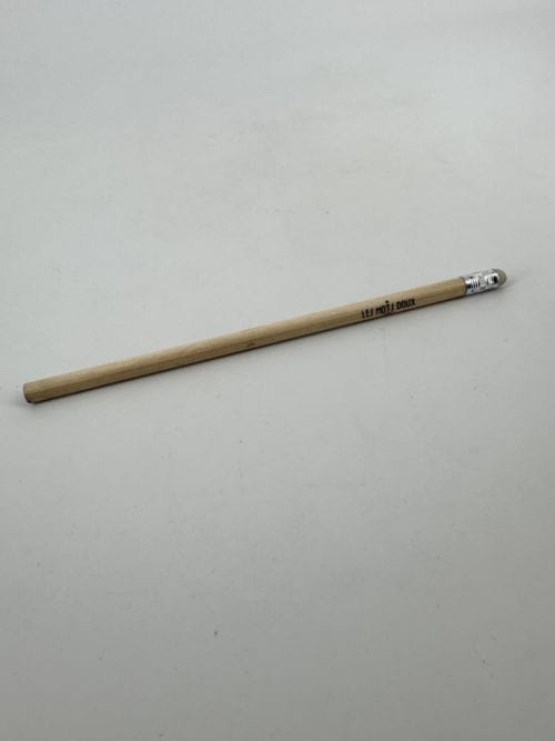 Crayon de papier Les mots doux non taillé