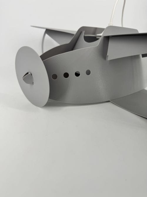 Lampe Suspendue Enfant Avion R&M Coudert Grise 67x48cm 3760139952683