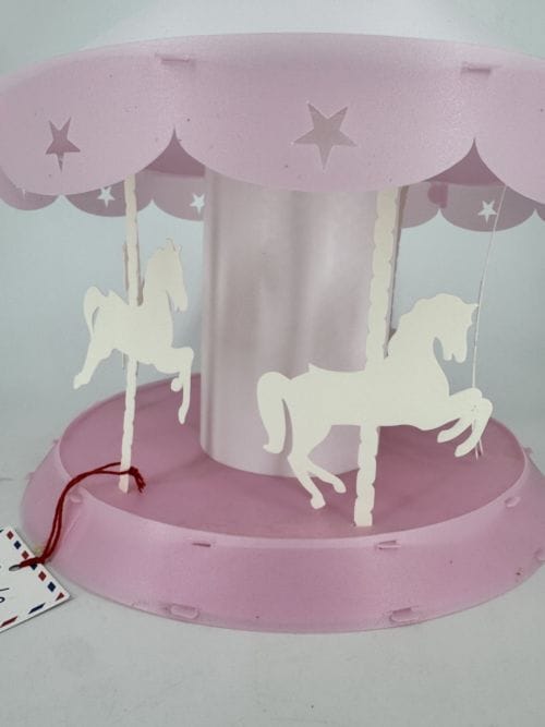 Lampe Suspendue Enfant Manège rose R&M Coudert 3760139953055