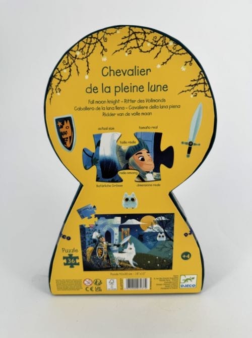 Le chevalier de la pleine lune - Puzzle silhouette - 36 pièces - Djeco 3070900072374