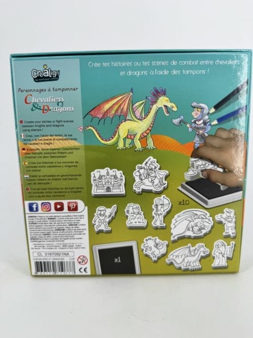 Tampons Chevaliers et dragons CREA'LIGN 3760119710777