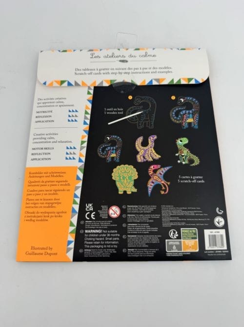 Les ateliers du calme - Scratch art dinosaures 3700217378899