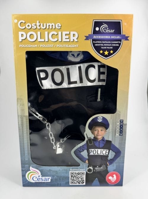 Déguisement policier 8/10 ans Cesar 3217670122315