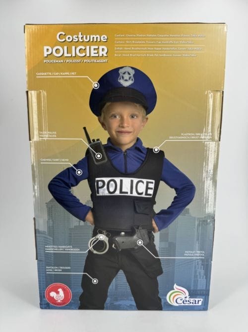 Déguisement policier 8/10 ans Cesar 3217670122315