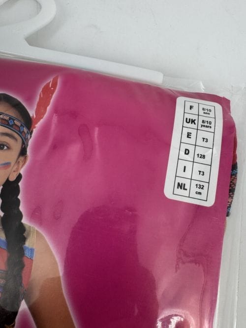 Déguisement indienne 8-10 ans César 3217670116802