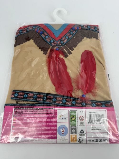 Déguisement indienne 8-10 ans César 3217670116802