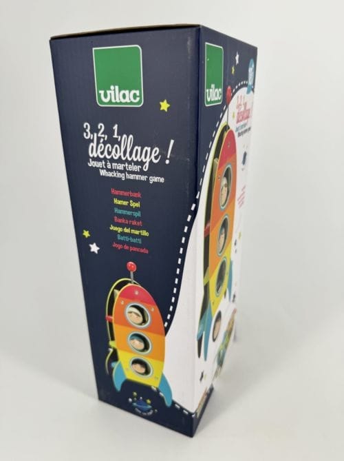 Jouet à marteler Fusée dans les étoiles en bois coloré Vilac 3048700024459