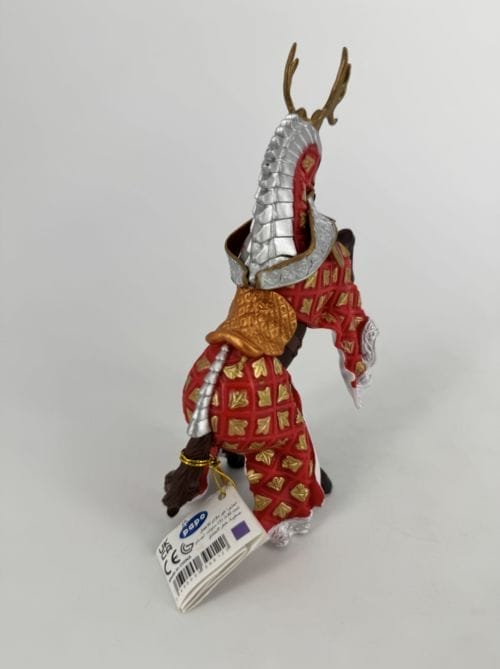Cheval du Maître des armes cimier cerf - Rouge - PAPO 3465000399122