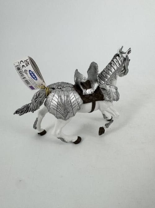 Figurine cheval blanc en armure - Papo 3465000397999