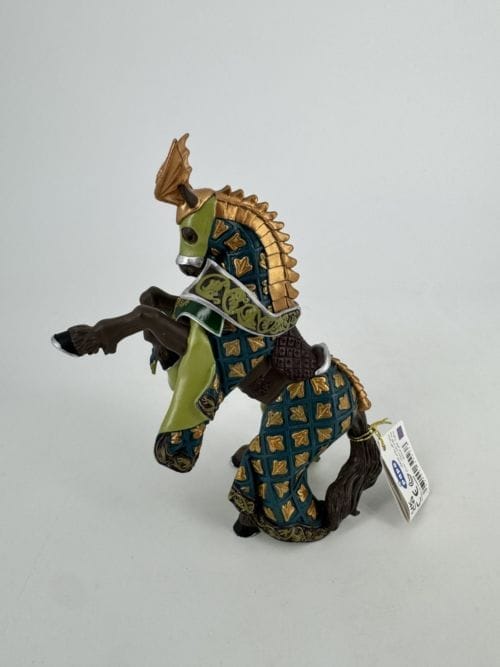 Figurine cheval du maître des armes cimier dragon - Papo 3465000399238