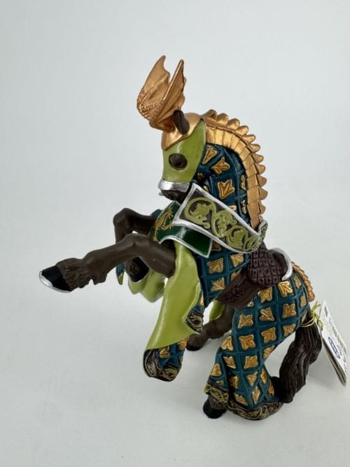 Figurine cheval du maître des armes cimier dragon - Papo 3465000399238