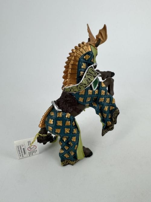 Figurine cheval du maître des armes cimier dragon - Papo 3465000399238