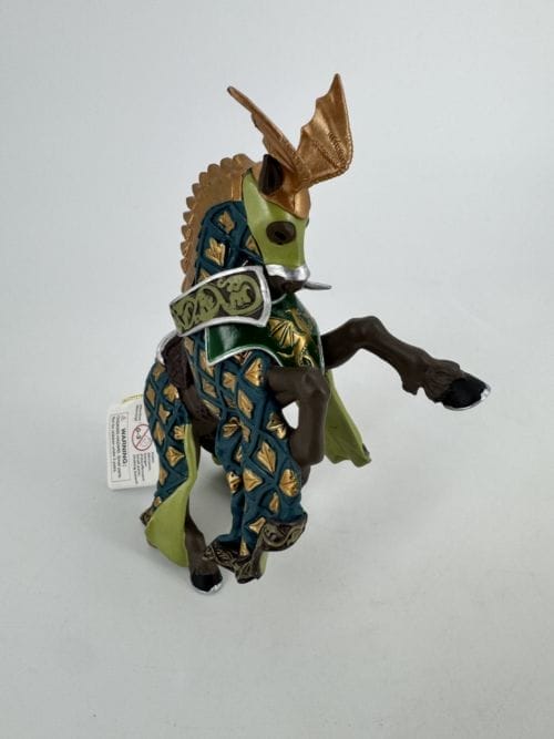 Figurine cheval du maître des armes cimier dragon - Papo 3465000399238