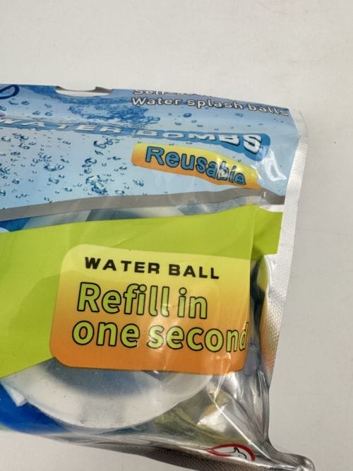 6 balles à eau silicone réutilisable 6cm coloré - générique waterfall 3701488607787