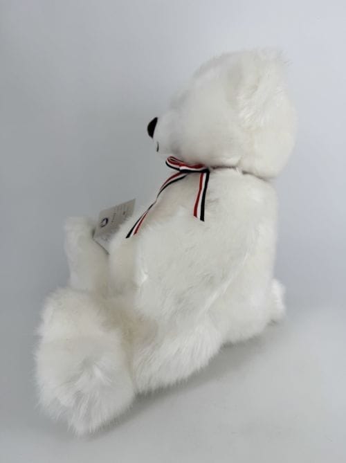 Peluche L'ours français blanc 50 cm Maïlou Tradition 3701221501228