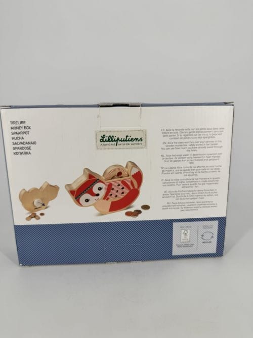 Tirelire en bois Alice Lilliputiens 5414834832341