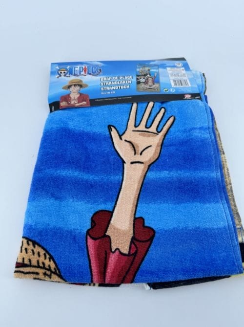 One Piece Drap de plage 70 x 140 cm - Oeko Tex - 100% coton - manga