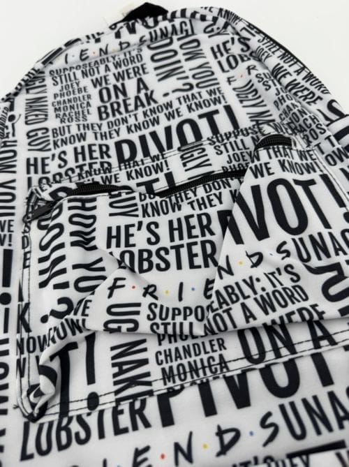 Friends grand sac à dos écritures - Ref BQ 615FFR100PP00