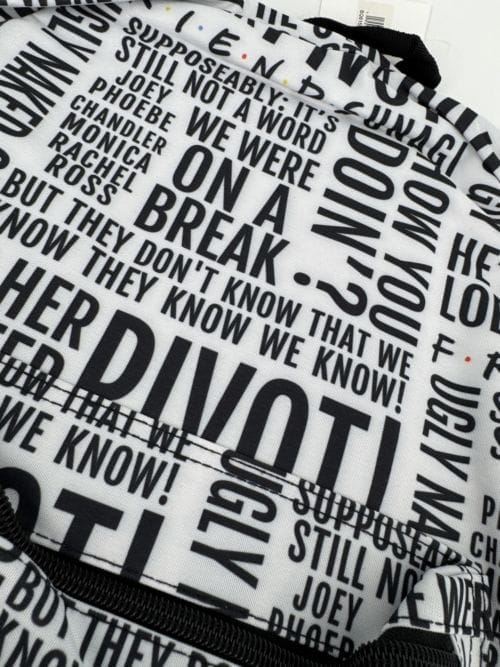 Friends grand sac à dos écritures - Ref BQ 615FFR100PP00