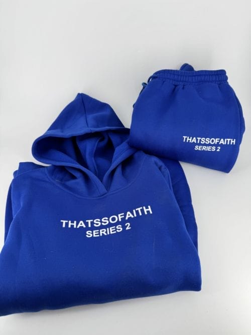 Thatssofaith série 2 Jogging complet bleu 2XL