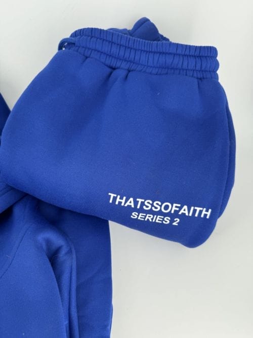 Thatssofaith série 2 Jogging complet bleu 2XL