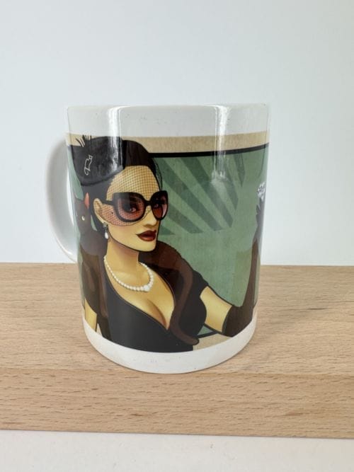 Catwoman Mug - Hole in the Wall - DC - Catwoman, un chat et un diamant