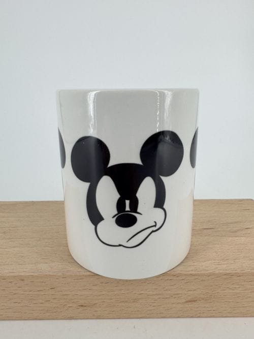 Disney Mickey Mouse Official Mug - 315 ml - 3 têtes de Mickey - blanc et noir
