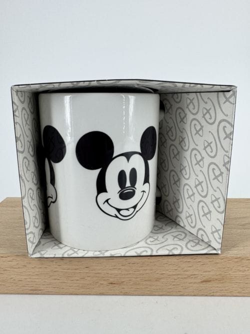 Disney Mickey Mouse Official Mug - 315 ml - 3 têtes de Mickey - blanc et noir