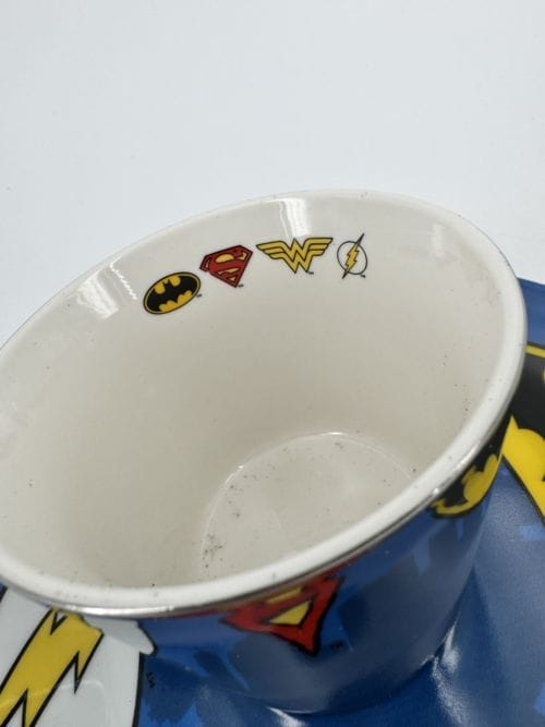 Justice League Coffret Mug Miroir et assiette plate Superman Batman Wonder Woman Flash - GB Eye - DC Comics - Warner Bros - MMP002