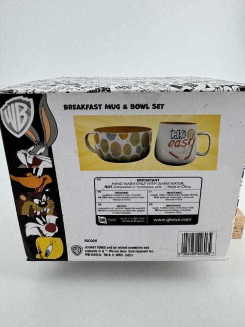 Looney Tunes Breakfast Mug et Bowl Set - Bugs Bunny - Titi - GB Eye - BS0025