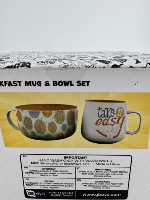 Looney Tunes Breakfast Mug et Bowl Set - Bugs Bunny - Titi - GB Eye - BS0025