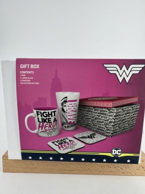 Wonder Woman Gift Box 1 mug 1 grand verre 2 sous-bocks - GB Eye GFB0095 - DC Comics Warner Bros