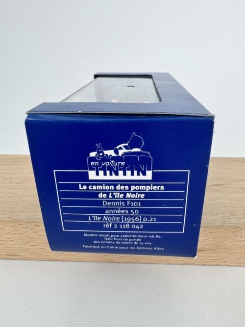 Tintin Hergé En voiture avec Tintin - Le camion des pompiers de l'île noire - Moulinsart 2006 - Référence 2 118 042 - éditions Atlas
