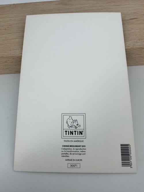 Tintin Hergé Carte postale Couverture de l'album Tintin en Amérique - Moulinsart 2019 - n° 30071