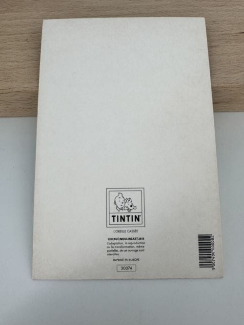 Tintin Hergé Carte postale Couverture de l'album L'oreille cassée - Moulinsart 2019 - n° 30074