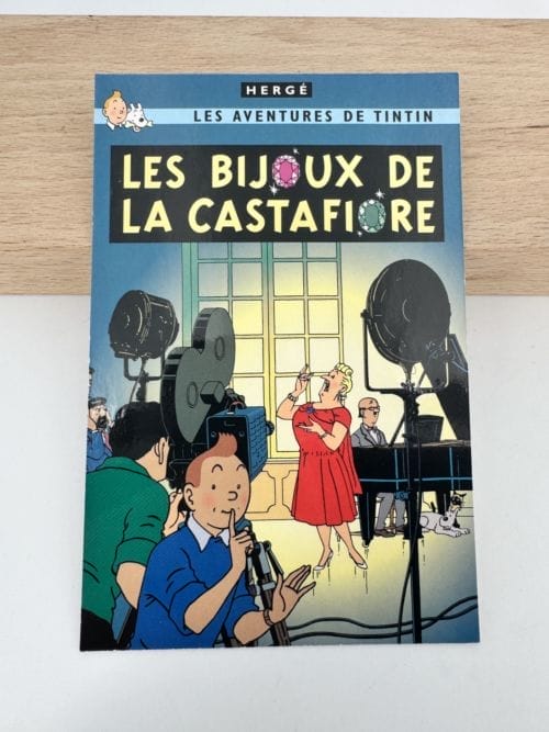 Tintin Hergé Carte postale Couverture de l'album Les bijoux de la Castofiore - Moulinsart 2019 - n° 30089