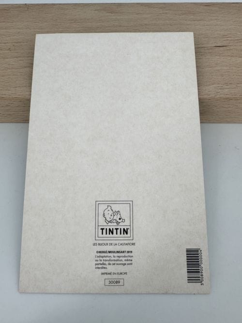 Tintin Hergé Carte postale Couverture de l'album Les bijoux de la Castofiore - Moulinsart 2019 - n° 30089