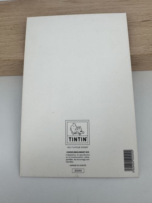 Tintin Hergé Carte postale Couverture de l'album Vol 714 pour Sydney - Moulinsart 2019 - n° 30090