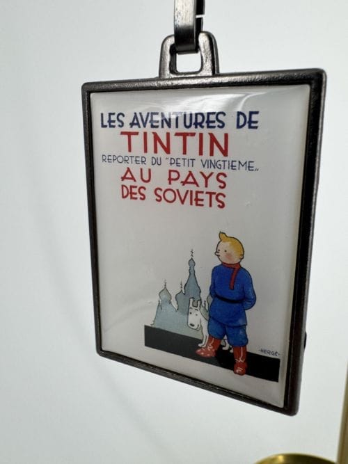 Tintin Hergé Porte-clefs Couverture de l'album Les aventures de Tintin Reporter du Petit Vingtième - Tintin au pays des Soviets - Moulinsart 2021