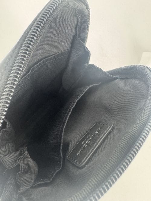 Pochette Hexagona République 110482 noire en cuir